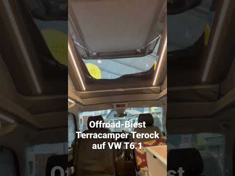 Offroad Biest von Terracamper. Terock auf VW T6.1 4Motion. Fernreisemobil auf der CMT Stuttgart 2023