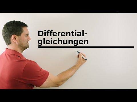Differentialgleichungen, linear/nicht linear, homogen/inhomogen, Übersicht | Mathe by Daniel Jung