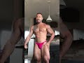 Muscle worship amazing boy show