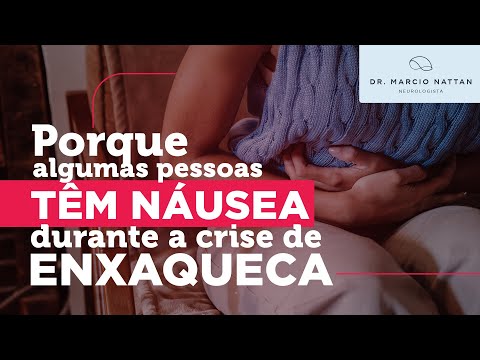 Por que algumas pessoas têm náusea durante a crise de enxaqueca?