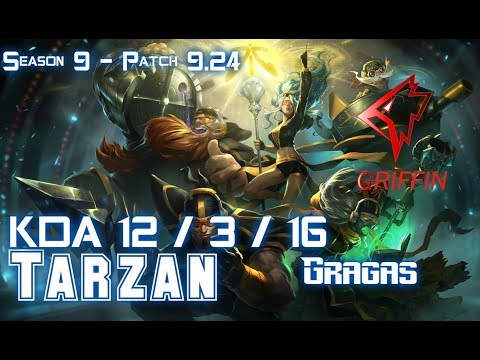GRF Tarzan GRAGAS vs ELISE Jungle - Patch 9.24 KR Ranked
