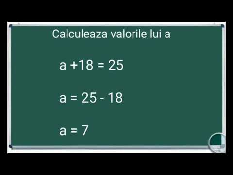 Calculati valorile lui a exemple exercitii matematica