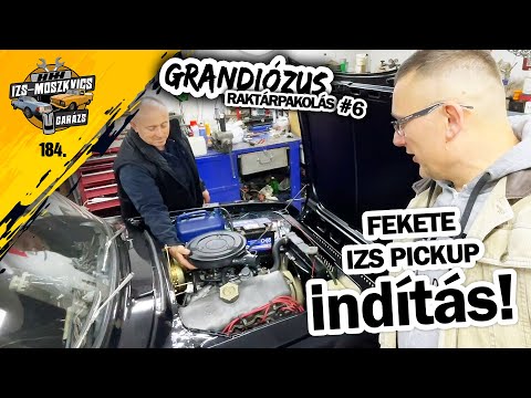 Garázs videó 184. - az Izs pickup első indítása és a nagy raktárkészlet