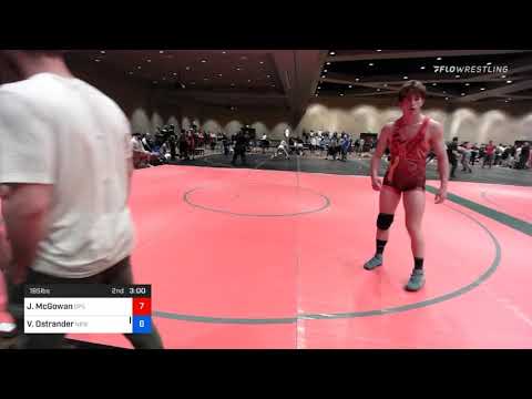 195 Lbs Semifinal - Vikram Ostrander, New York Vs John McGowan, GPS Wrestling 785b