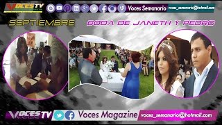 preview picture of video '@VOCES_SEMANARIO @VOCES_MAGAZINE 32 (BODA PEDRO Y JANETH) TORREON'