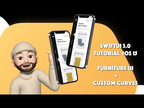 Furniture Store UI + Tab Bar with Curves Using SwiftUI + Xcode 13