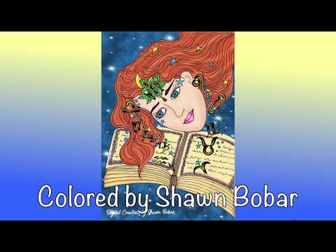 Adult Coloring : Zodiac Fairy Tales by Michelle Kahler & Andreea Dragoi