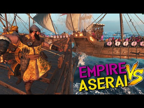 Empire Dromons Vs. Aserai Ghurab | War Sails Sea Battle