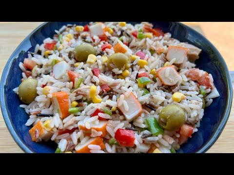 Ensalada de arroz. Receta fresquita