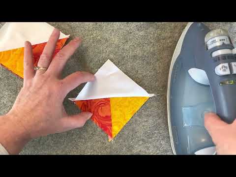 How to Make 3-Color Quarter-Square Triangles: Beginner Skill Builder Sampler Quilt- Month 5, Week 2