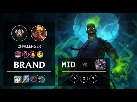 Brand Mid vs Kassadin - NA Challenger Patch 10.14