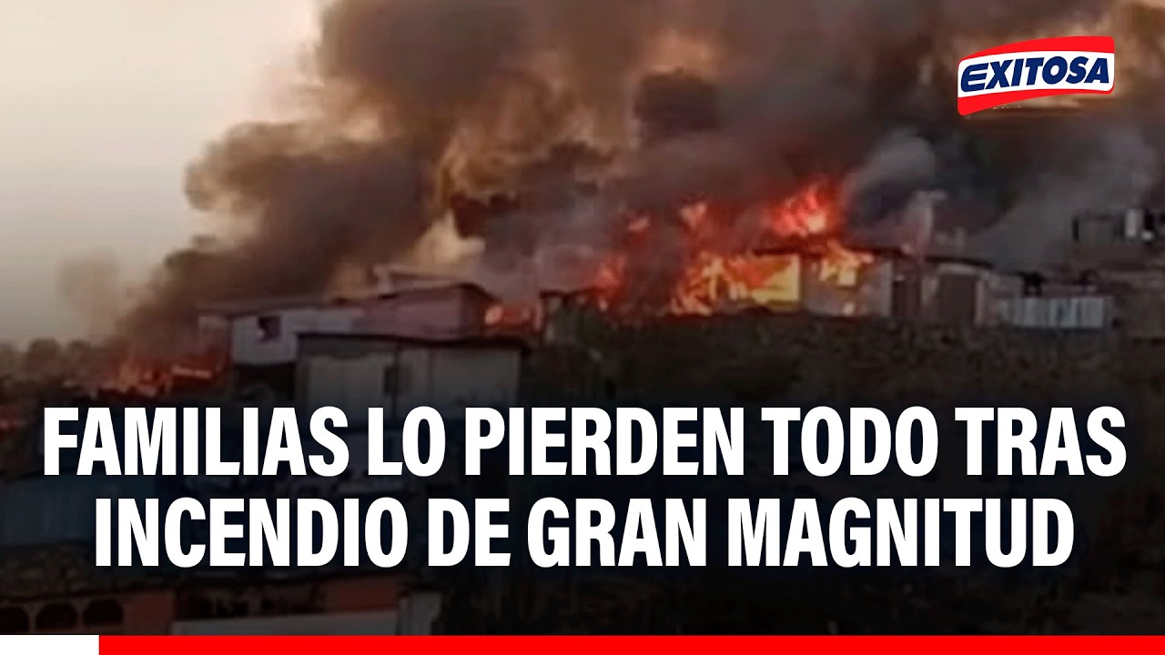 🔴🔵 Familias lo pierden todo tras incendio de gran magnitud en Independencia