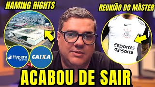 🛑URGENTE🛑GRUPO ÁRABE RESPONSÁVEL PELO NOVO PATROCÍNIO MÁSTER DO CORINTHIANS! REUNIÃO PELO MÁSTER! 