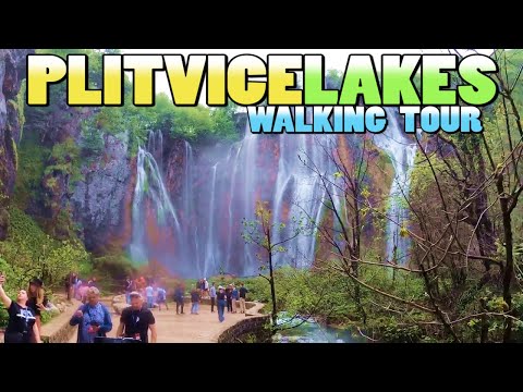 PLITVICE LAKES National Park walking tour - Croatia (4k)