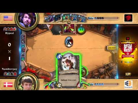 Hyped vs. Numberguy Losers Round 3 - Mad Catz Battle of the Best Hearthstone Cup #1 - by LeaseWeb