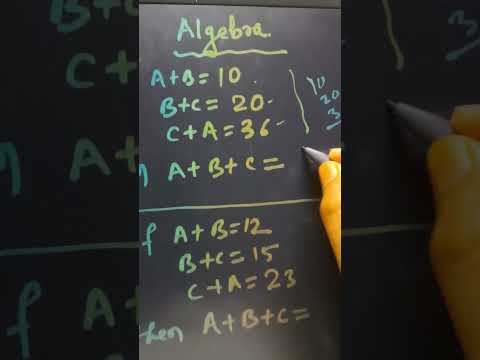 Only Geniuses Solve This Algebra Puzzle! 🤯 Find A + B + C = ? | Easy Math Trick