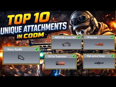Top 10 unique weapon attachments in COD Mobile | Call of Duty Mobile