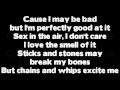 Rihanna - S&M (Lyrics)