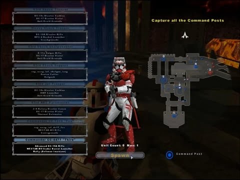 Clone Commander Thire-SWBF2 (Mustafar, Clone Wars Era Mod)