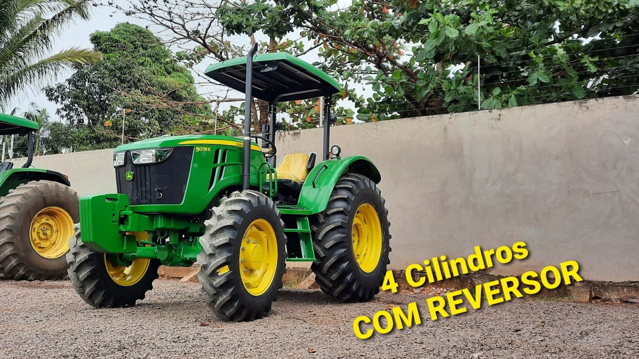Novo JOHN DEERE 5078E 78 CV Turbo Intercooler 12x12 Em Detalhes.