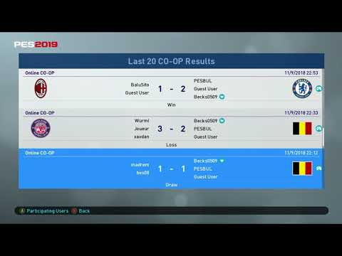 PES2019 - 100% away CO-OP Match making  is broken