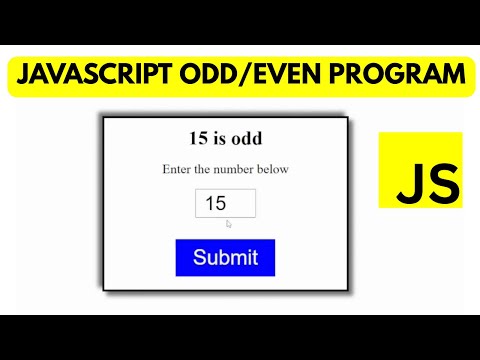 Check Number Odd Or Even Using Html Css Js Coding Programming Computerscience Html Software