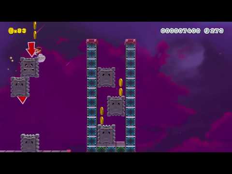 Super Mario Maker 2 🔧 Thwomp Tower Ascent 🔧 by Petie