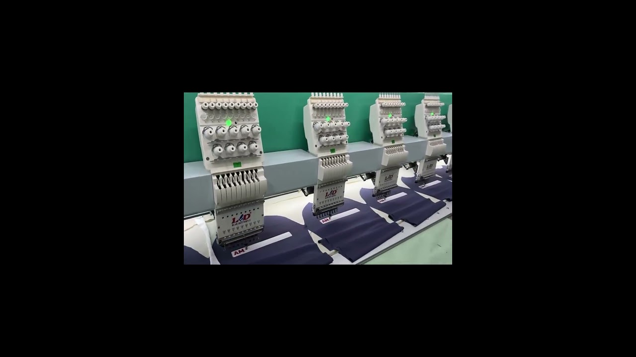 Sportswear embroidery production