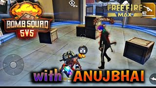 Bomb Squad 5V5 new mode💥 || play with Anuj bhai || Gameplay- (Garena Free Fire Max)