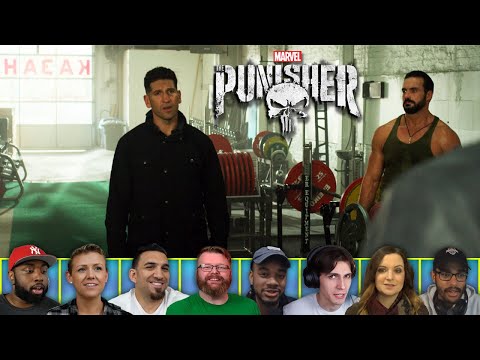 Reactors Reactions to the PUNISHER VS RUSSIAN GYM FIGHT | Punisher 2x5 'One-Eyed Jacks'
