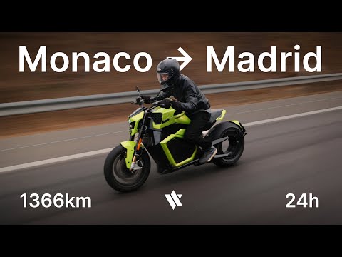 Monaco to Madrid on Verge TS Pro | 1366KM in 1 Day! ⚡🏍️
