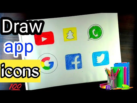 How To Draw Social Media Logo | Youtube, Snapchat, Whatsapp, Google, Facebook, Twitter| step by step