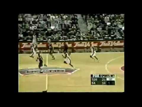 2000.02.03 - Vince Carter 19 Pts highlights vs San Antonio Spurs Spurs