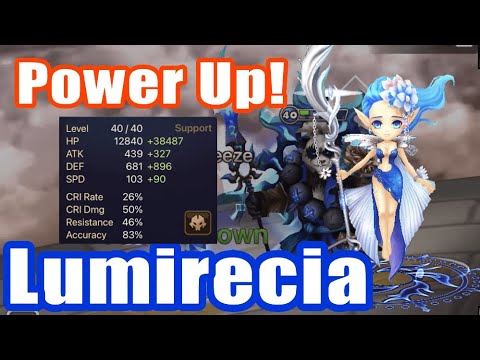 【 Summoners War | Curry's RTA 】The Power Lumirecia, Power Up skill3 Healing Breeze!