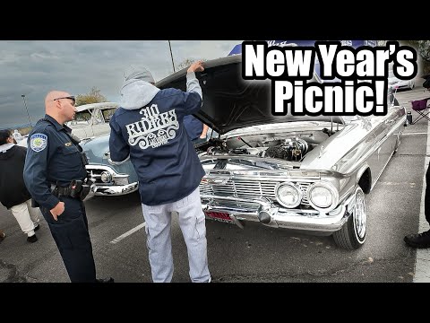 The FIRST LOWRIDER Picnic of YEAR! Carne Asada! & Classic Cars! (Lowrider Blvd) 