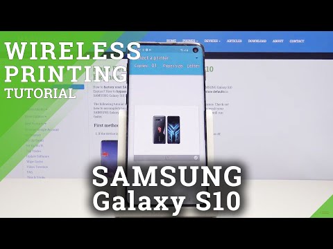 YouTube video about: How to print from samsung s10 plus?