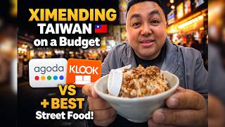 Ximending Taiwan on a Budget 🇹🇼 | Hotel Prices (Agoda vs Klook) + BEST Street Food!