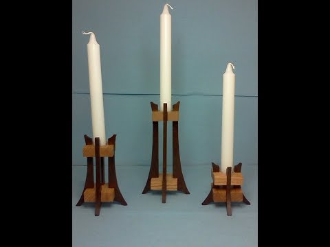 Woodworking - Exotic Candle Holder Project of Red Oak and Ipe Wood Part 1 of 3