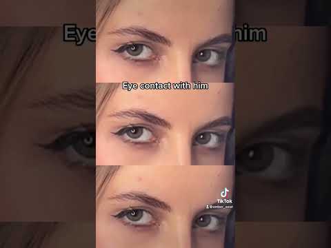 Eye contact with others vs with him