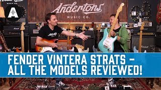 Video thumbnail for Fender Vintera Stratocasters - All The Models in One Review! by Andertons Music Co