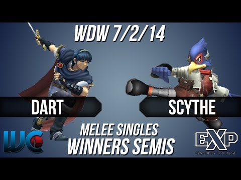 WDW 7/2/14 - Scythe (Falco) vs. Dart (Marth) Melee Singles Winner's Semis