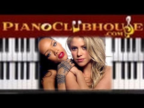 ♫ How to play "CAN'T REMEMBER TO FORGET YOU" by Shakira & Rihanna (piano tutorial lesson)