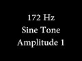 172 Hz Sine Tone Amplitude 1