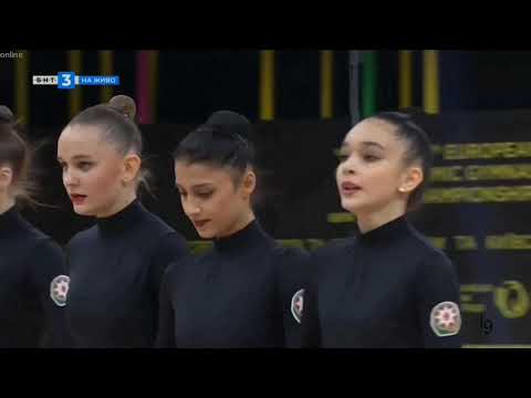 Group Azerbaijan 5 Balls Final European RG Championships Kiev 2020