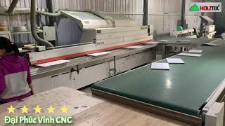 Máy dán cạnh 700A + băng tải hồi phôi | Xưởng sản xuất ván công nghiệp | HOLZTEK