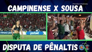 Campinense vs Sousa | DISPUTA DE PÊNALTIS COMPLETA | Semifinal do Campeonato Paraibano 2026