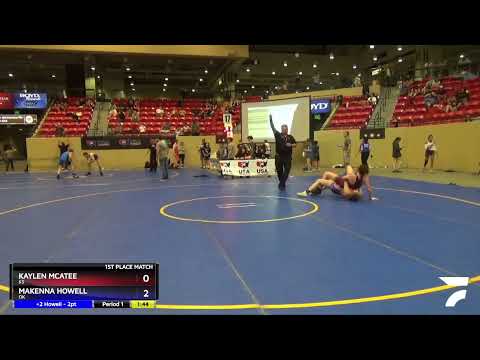 152 Lbs 1st Place Match - Kaylen McAtee, KS Vs Makenna Howell, OK E45e