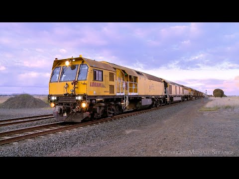 MMY529 "RG419" ARTC LORAM Rail Grinder Arrives At Gheringhap  (1/6/2024) - PoathTV Australian Trains