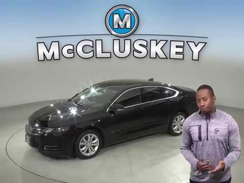 C12619TR Used 2018 Chevrolet Impala LT FWD 4D Sedan Black Test Drive, Review, For Sale -