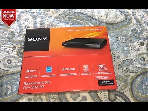 Sony dvd player dvp-sr210p unboxing test review